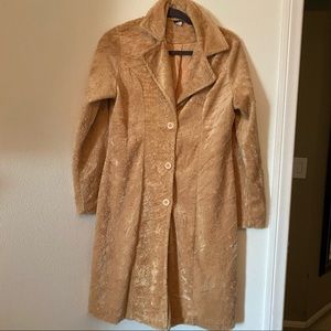VINTAGE CAMEL MID LENGTH DUSTER COAT